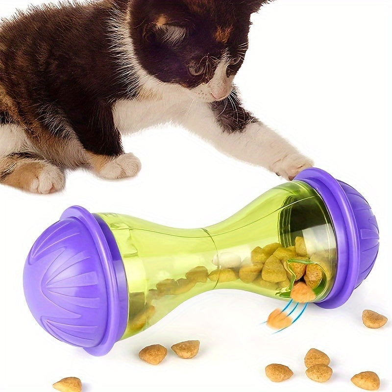 Interactive Cat Treat Dispenser Puzzle Feeder Non Electric