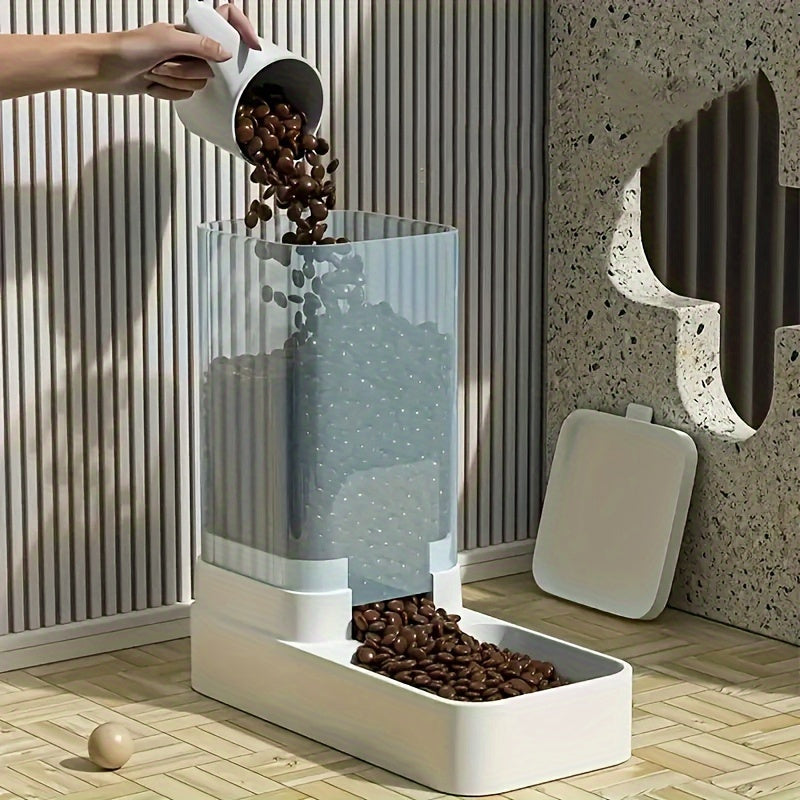Automatic Cat Feeder And Water Dispenser Set For Pets 1.0 Gal