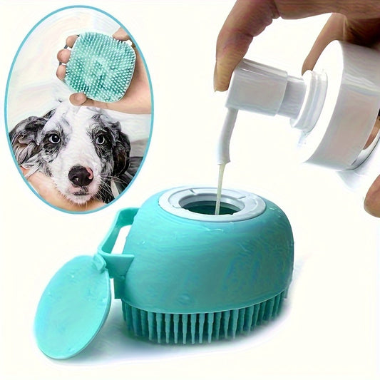 Silicone Pet Bath Brush Kit For Cat And Dog Grooming