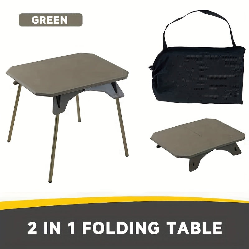 Portable Folding Table Dual Use Indoor Outdoor Camping
