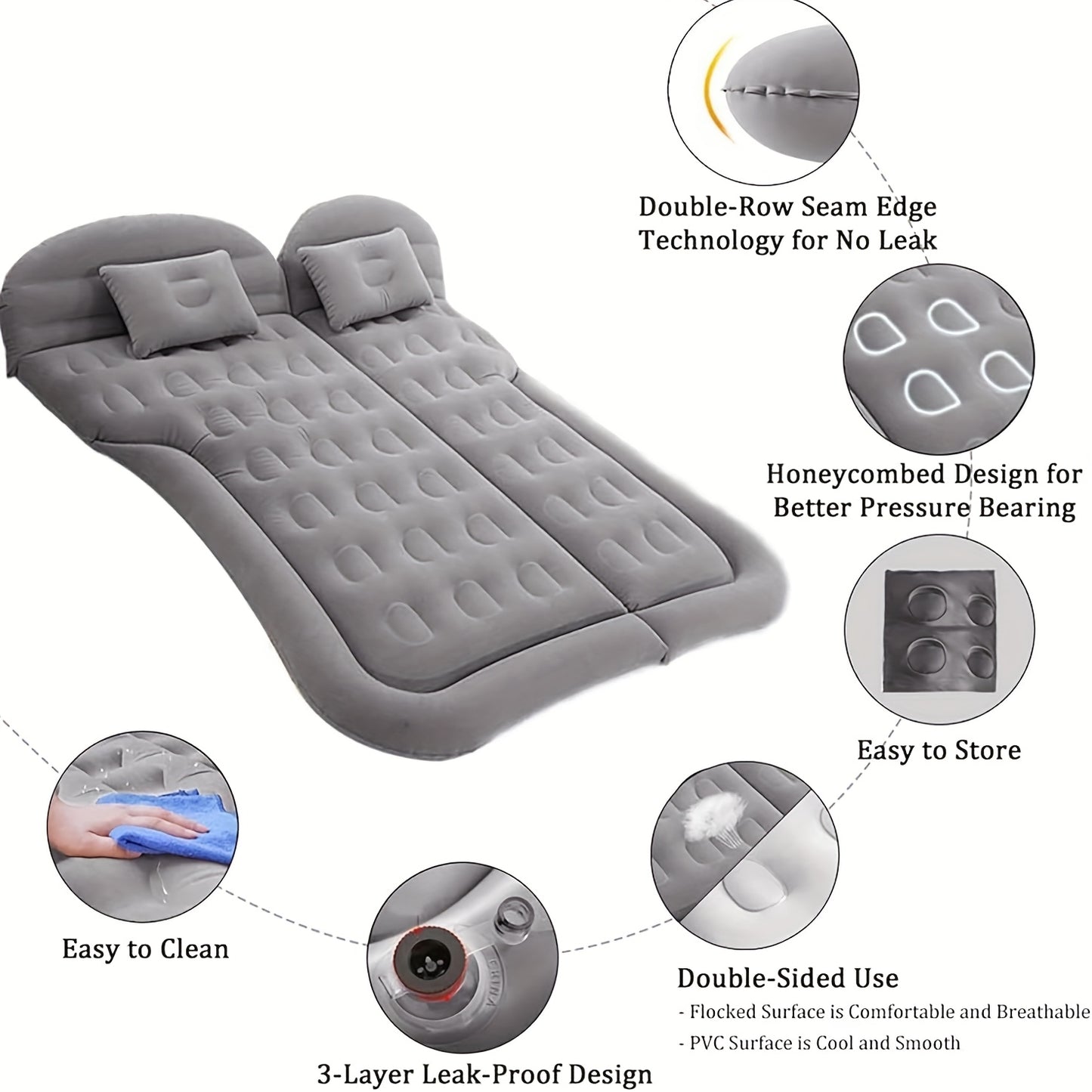 Upgraded SUV Air Mattress for Outdoor Camping Adventures