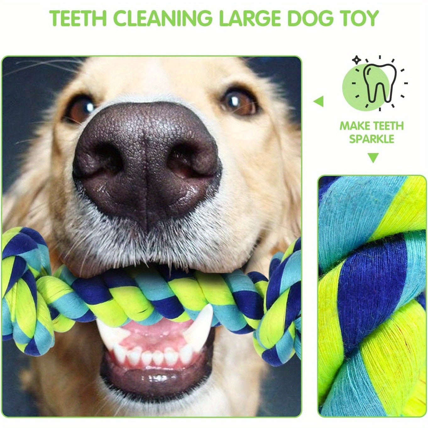 Durable Dog Chew Toy Set For Aggressive Chewers Rope Toys