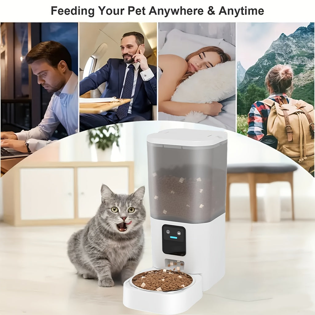 Automatic WiFi Pet Feeder for Cats and Dogs