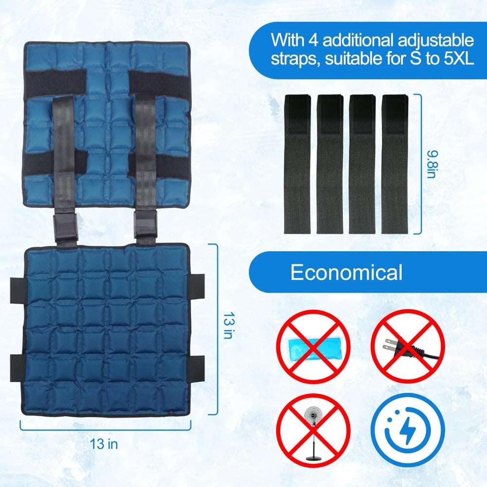 Summer Cooling Vest with Built-In Air Conditioner for Comfort