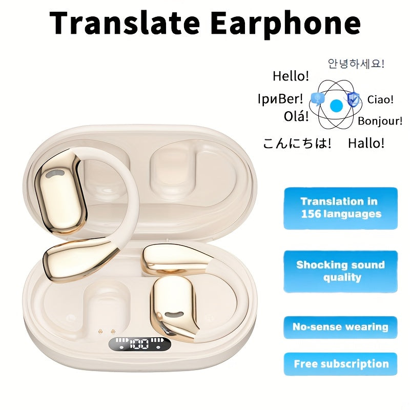 3 In 1 AI Translator Earbuds 156 Languages Translation