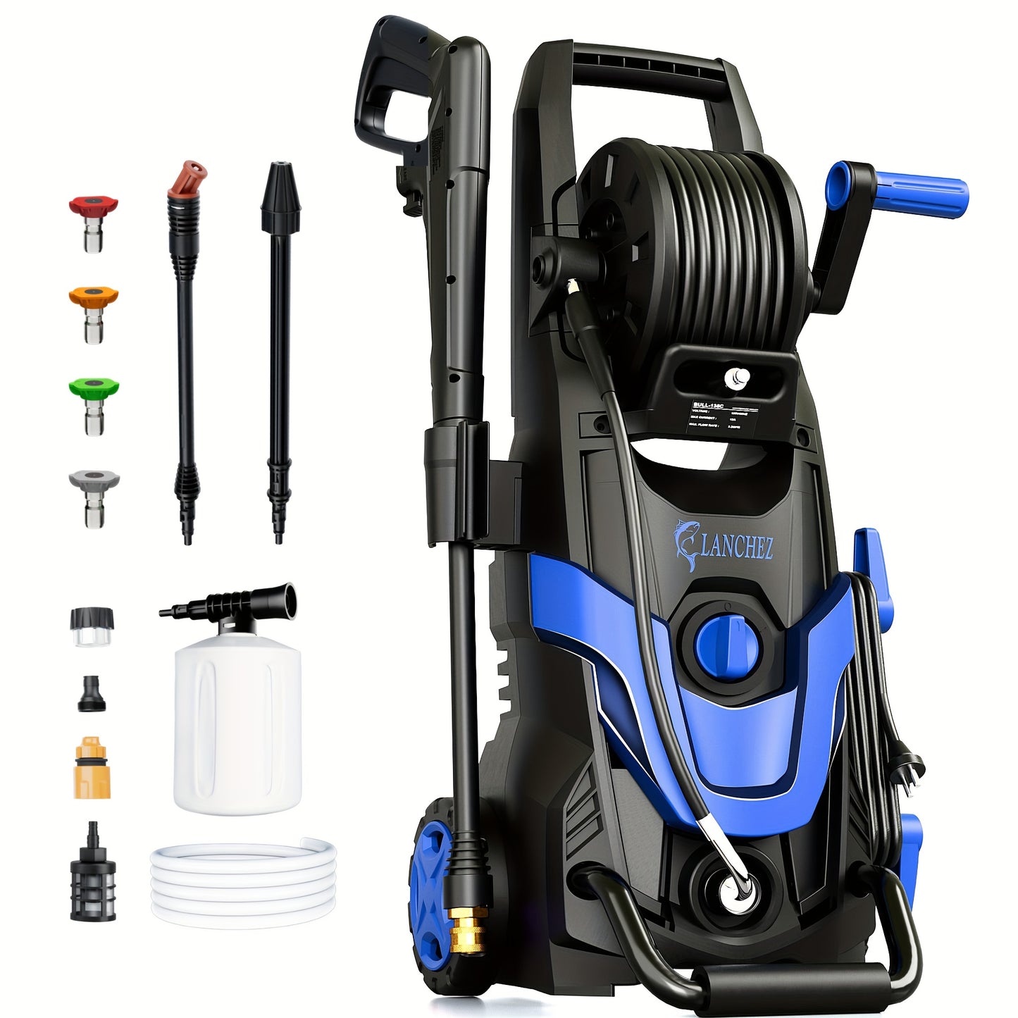 Electric High Pressure Washer 4800 PSI 3.2 GPM With Nozzles