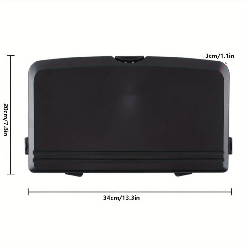 Premium Backseat Organizer with Foldable Tray and Dual Cup Holders