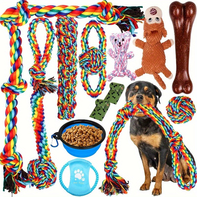 6Pcs Unbreakable Heavy Duty Dog Chew Toys For All Breeds