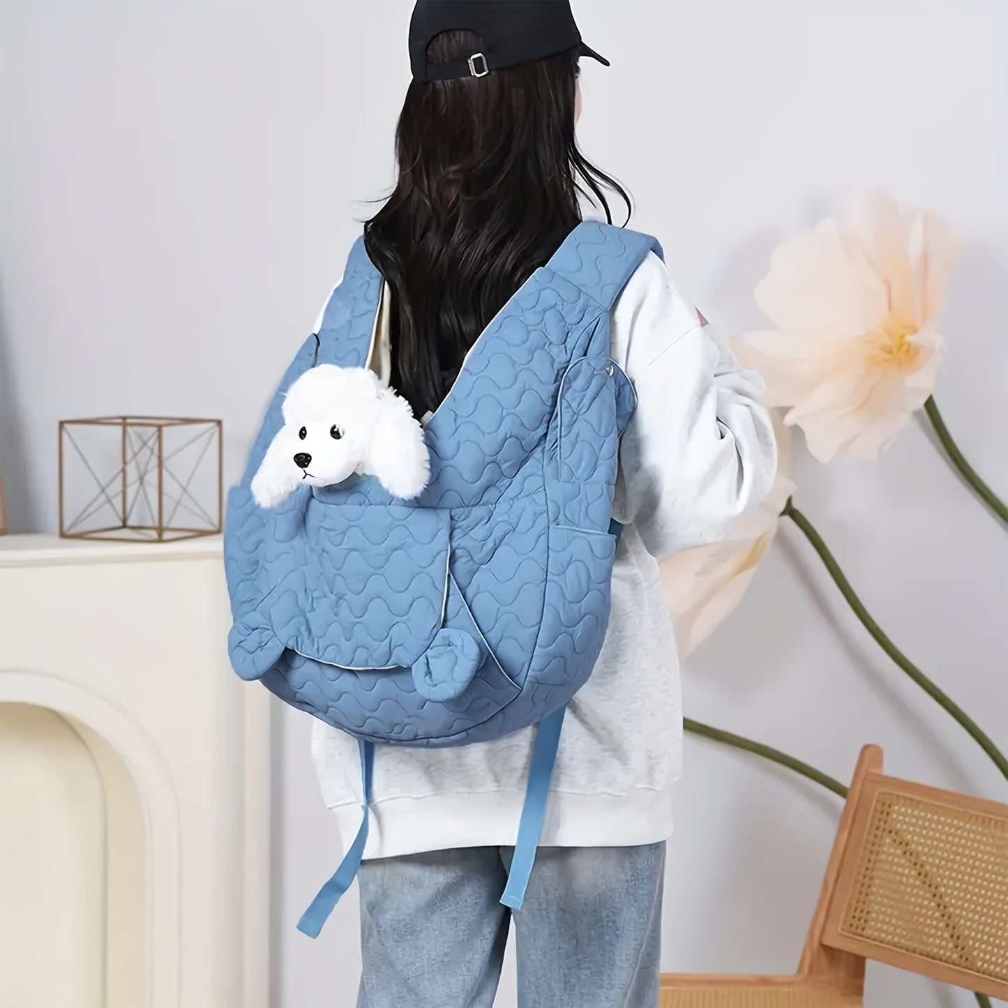 Portable Pet Backpack For Small To Medium Cats And Dogs