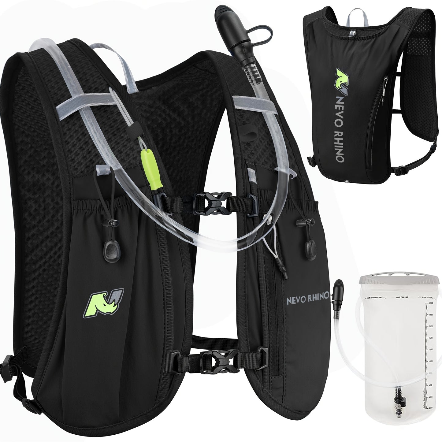 Hydration Running Vest With Water Bladder Lightweight Pack