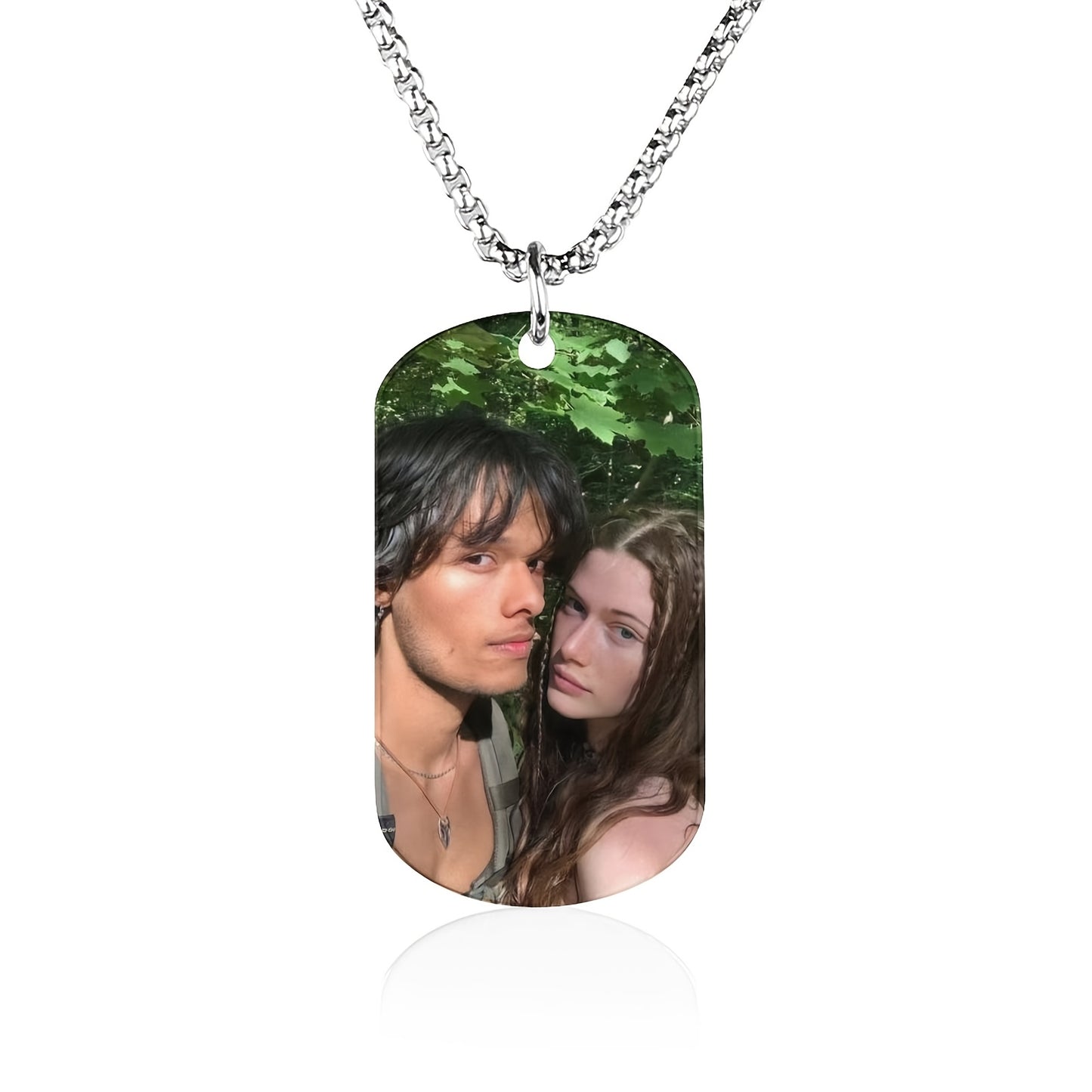 Stainless Steel Dog Tag With Customizable Engraving Photo
