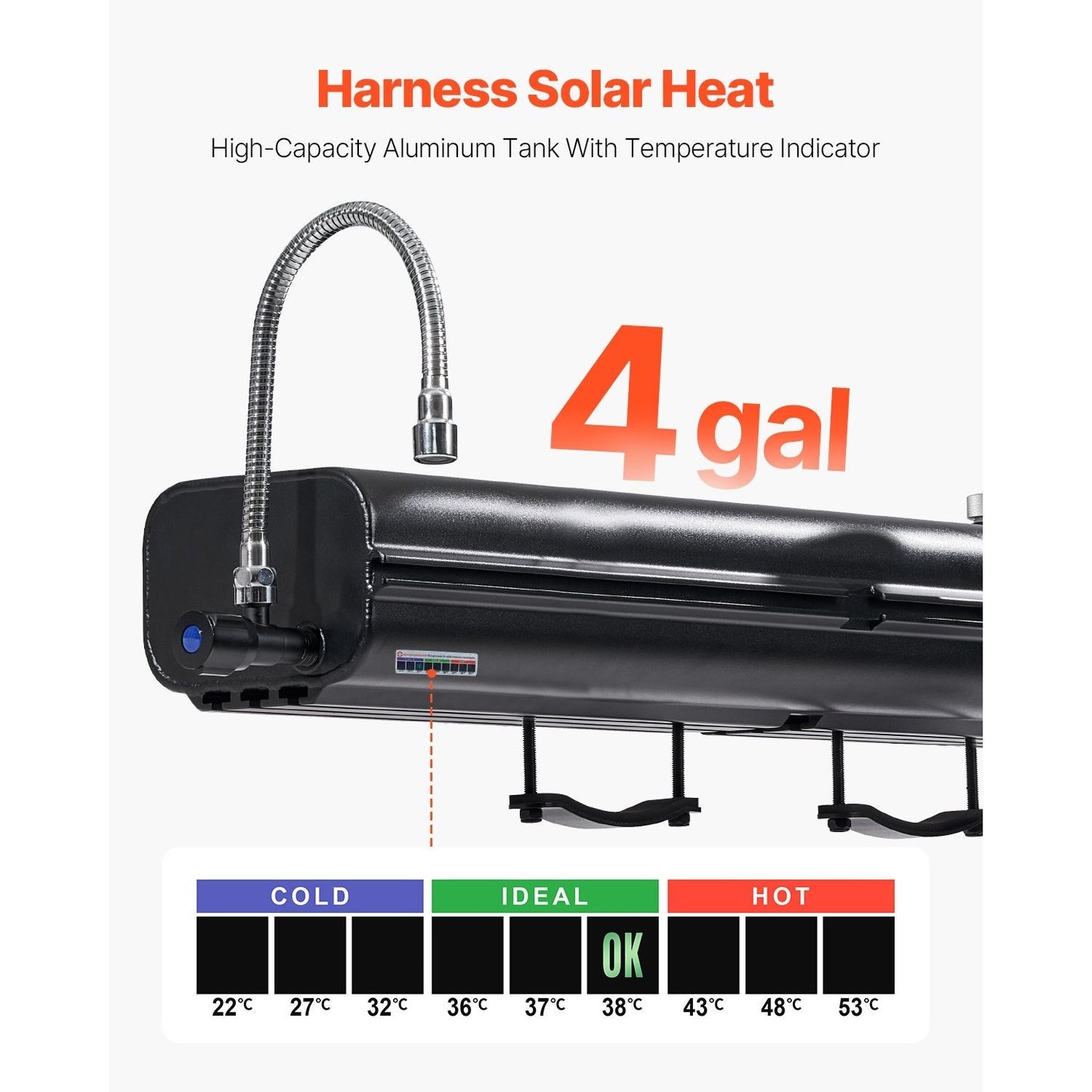 Portable Roof Rack Water Tank with Splash Guard Panel