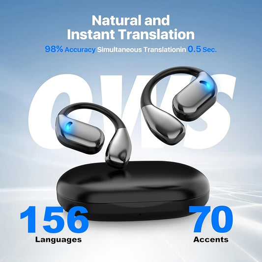 3 In 1 AI Translator Earbuds 156 Languages Translation