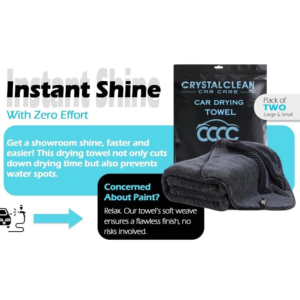 Double Twisted Loop Quick Drying Car Towel For Detailing