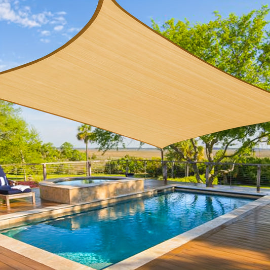 UV Block Rectangle Shade Sail by Unknown Brand for Outdoor Use