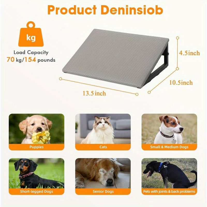 Heavy Duty Dog Ramp and Pet Steps with Non Slip Base