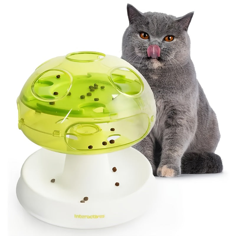 Interactive Cat Puzzle Feeder Toy With Three Levels Durable