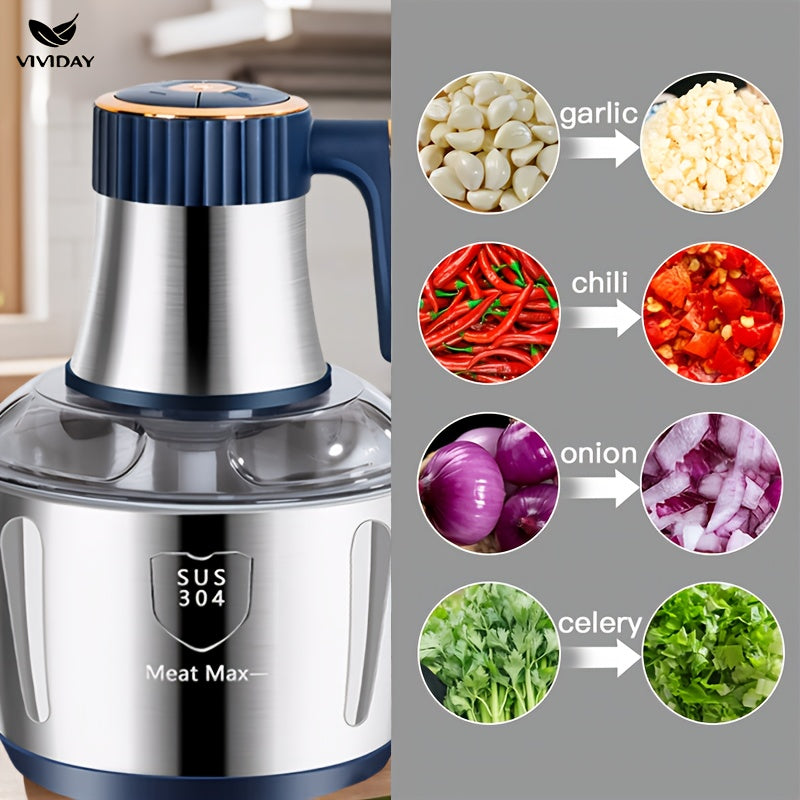 Stainless Steel Automatic Meat Grinder 5 Speed Control 30000 RPM