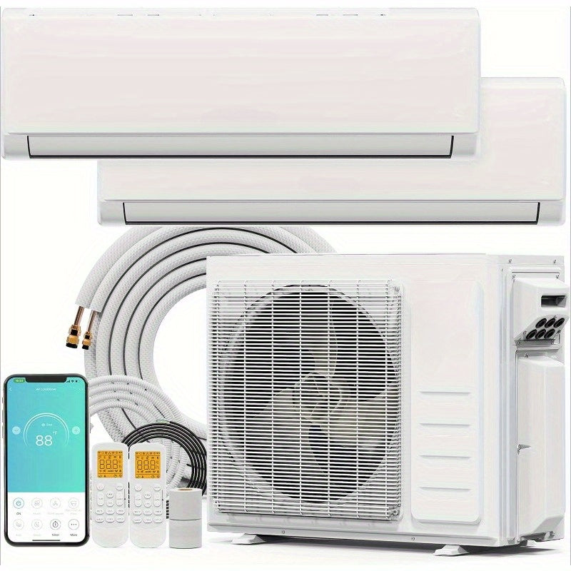 Dual Zone WiFi Mini Split Air Conditioner And Heater System