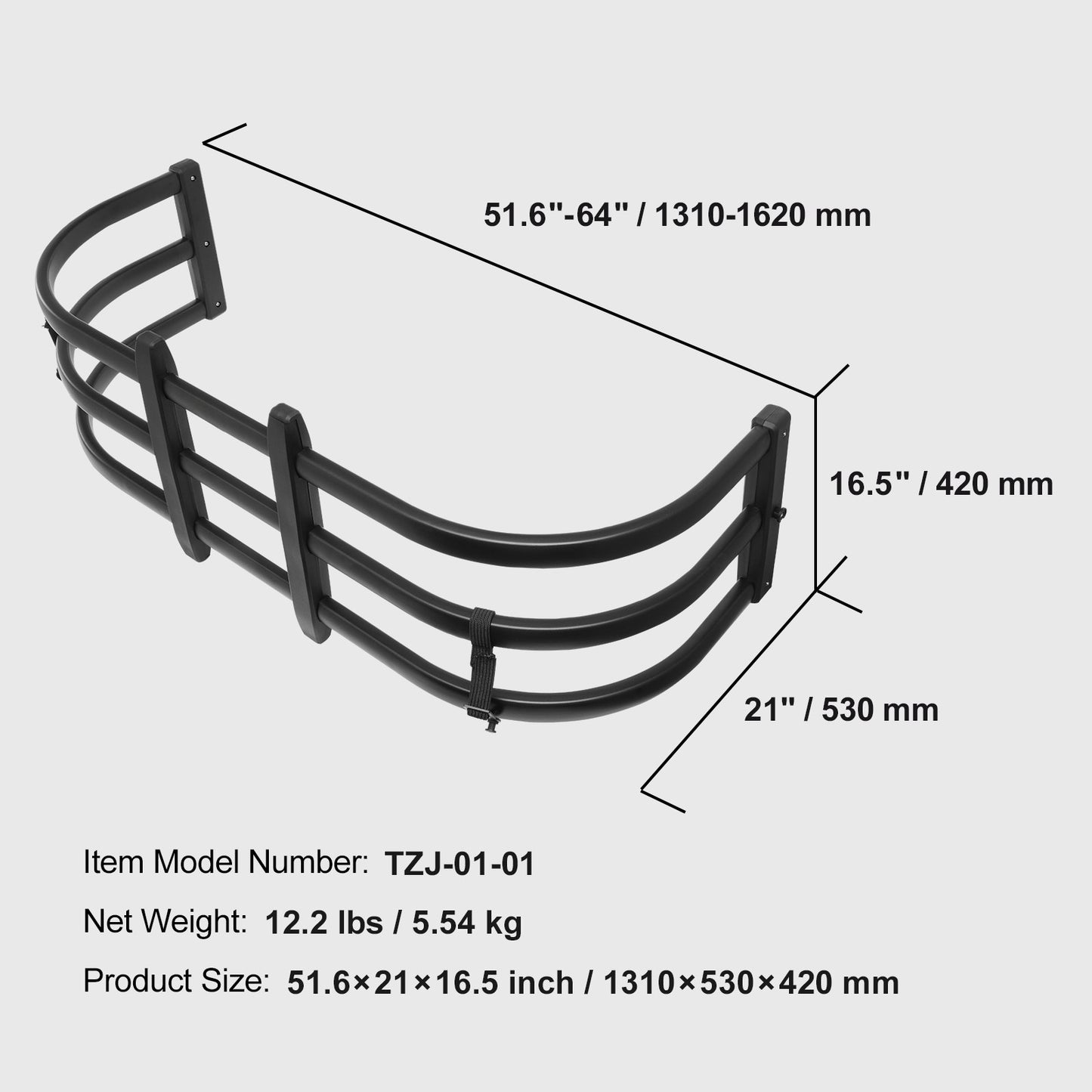 VEVOR Aluminum Truck Bed Extender for Enhanced Cargo Capacity