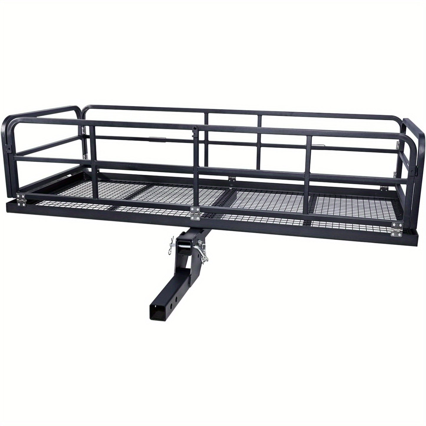 Hitch Mount Cargo Carrier Folding Rack Rear Luggage Basket
