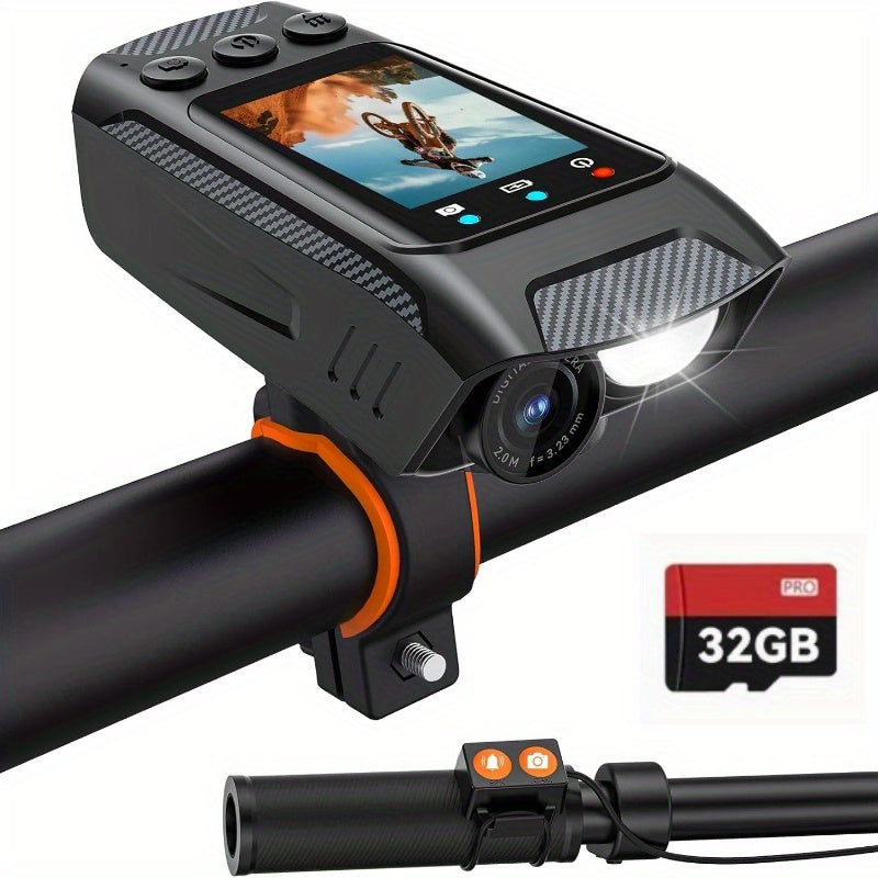 4K 60FPS Multifunction Bike Camera With 32G Memory Card