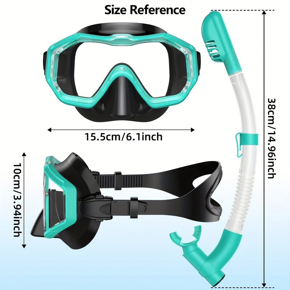 Three Window Youth Snorkeling Mask and Breathing Tube Set