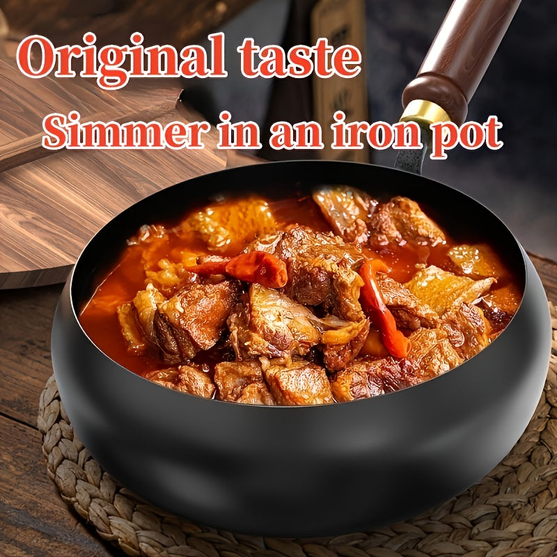 Heavy Duty Cast Iron Pan With Lid For Even Heat And Searing