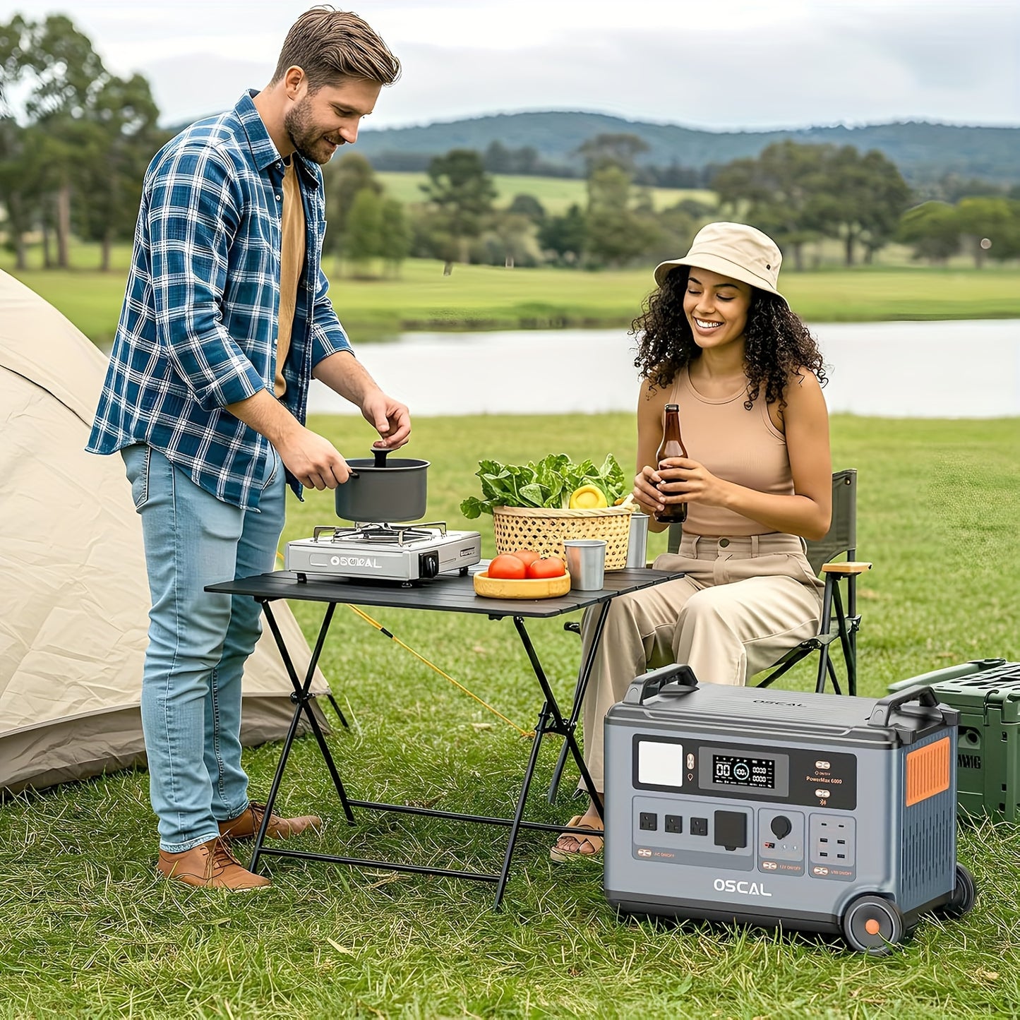 OSCAL PowerMax 6000 Portable Power Station LiFePO4