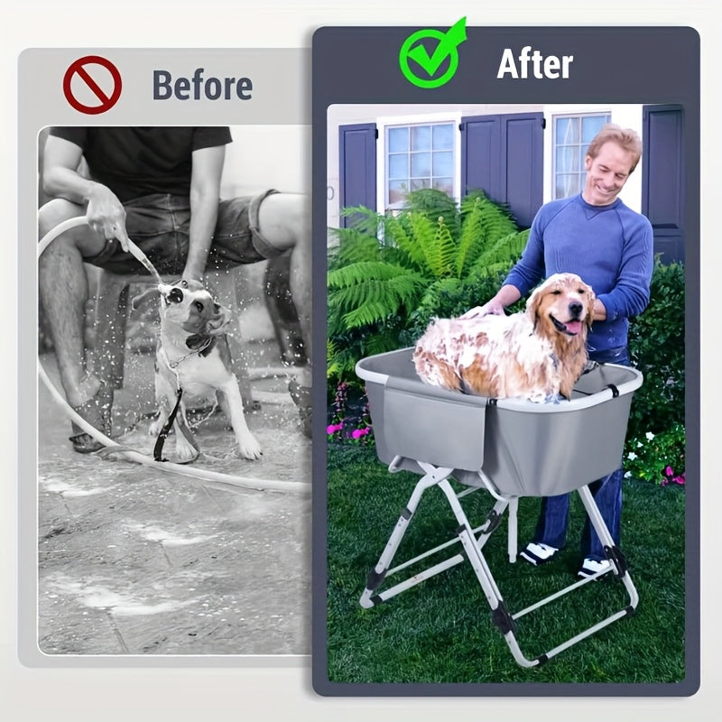 Portable Dog Bathtub For Easy Indoor And Outdoor Grooming