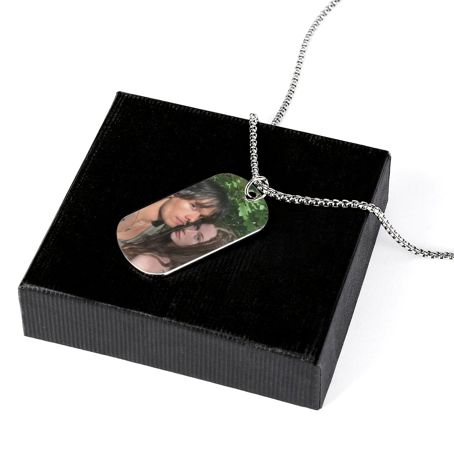 Stainless Steel Dog Tag With Customizable Engraving Photo