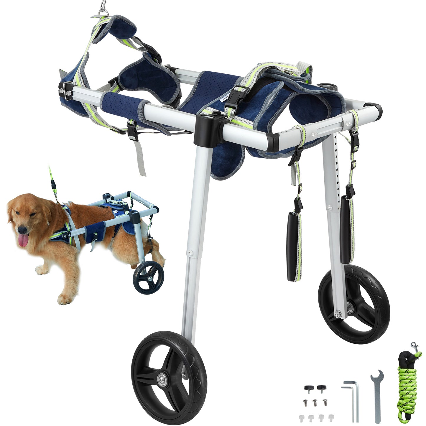 Aluminum Dog Wheelchair With Adjustable Hind Limb Support