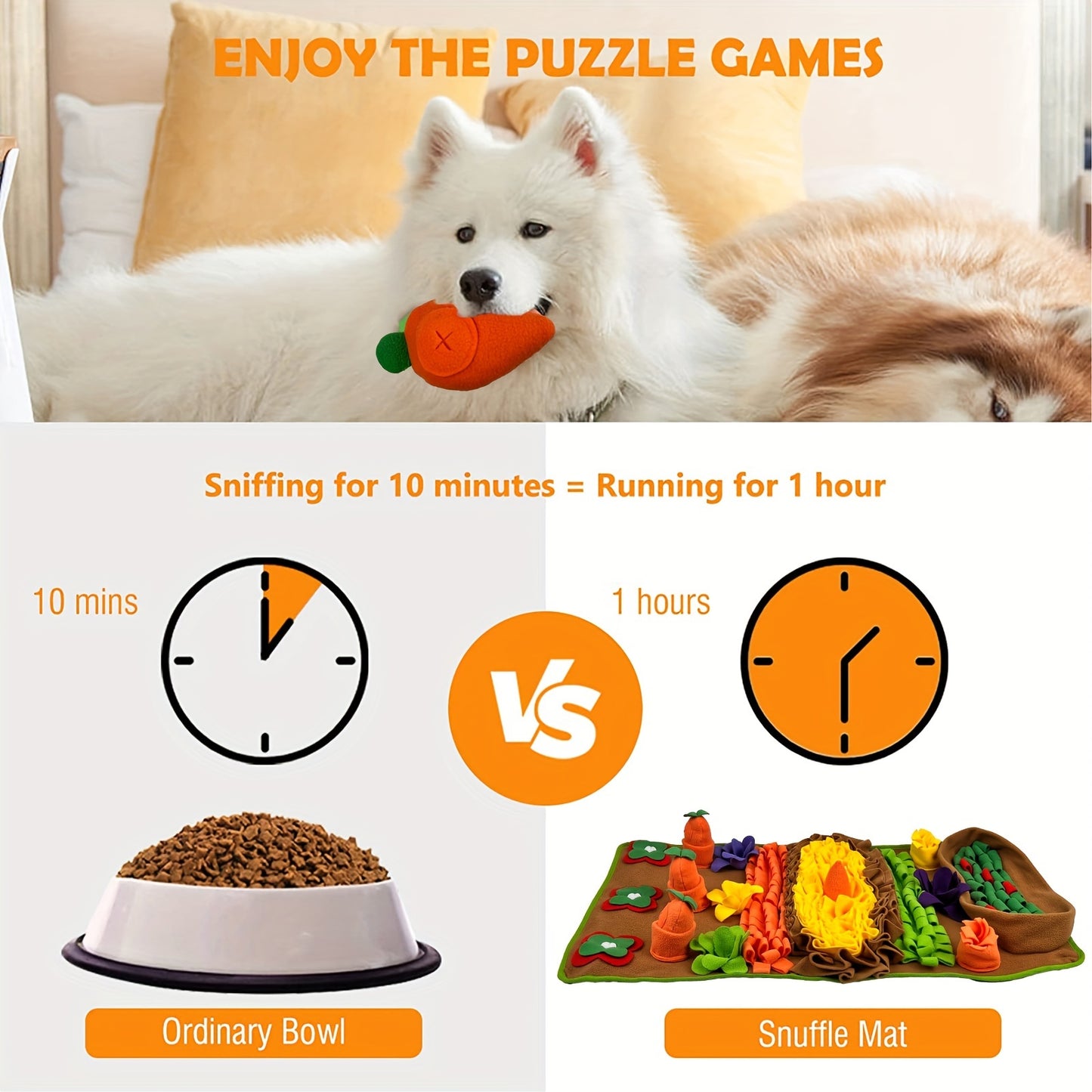 Interactive Dog Snuffle Mat for Fun and Relaxation