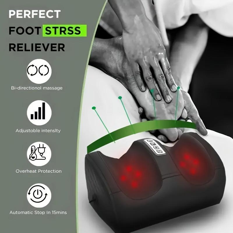 Shiatsu Foot Massager With Heat And Calf Massage Roller