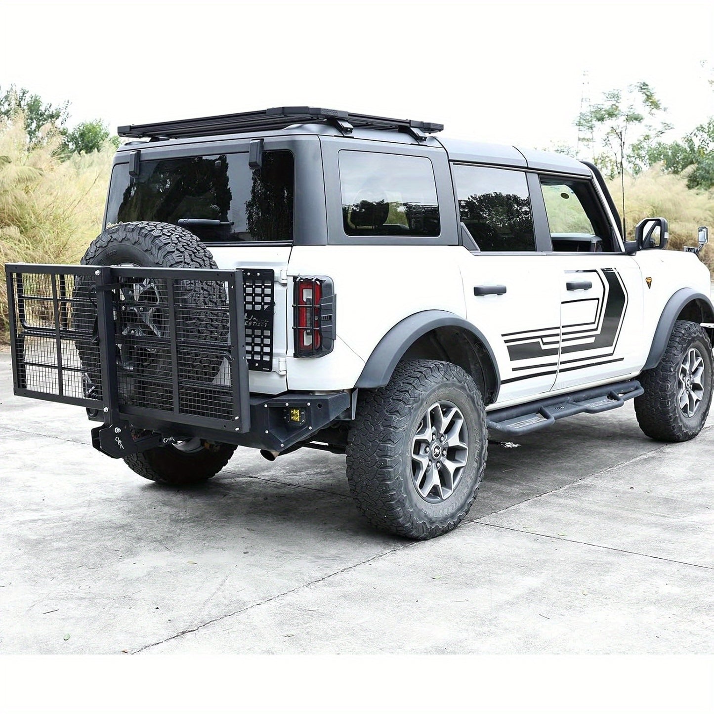 Hitch Mount Cargo Carrier Folding Rack Rear Luggage Basket
