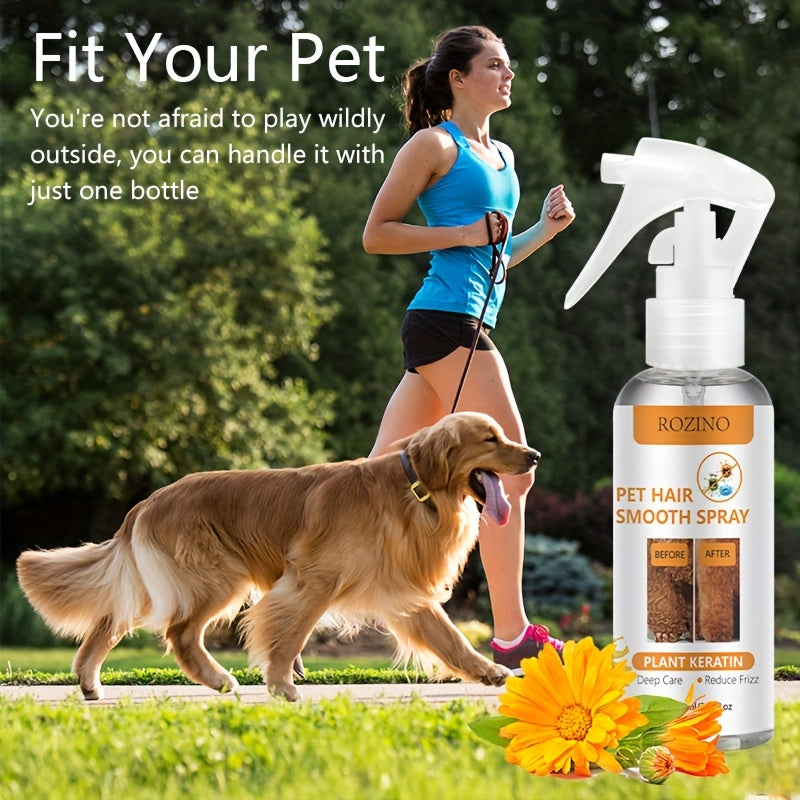 Powerful Leave In Pet Hair Detangler And Deodorizing Spray