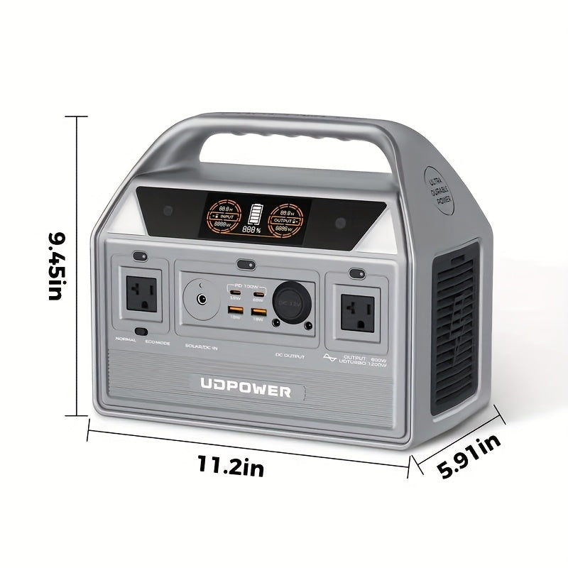 Portable Power Station for Camping Travel and Emergency Backup