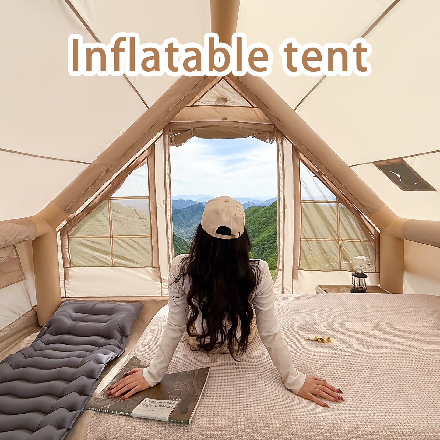 Inflatable Family Camping Tent All Season Windproof Shelter