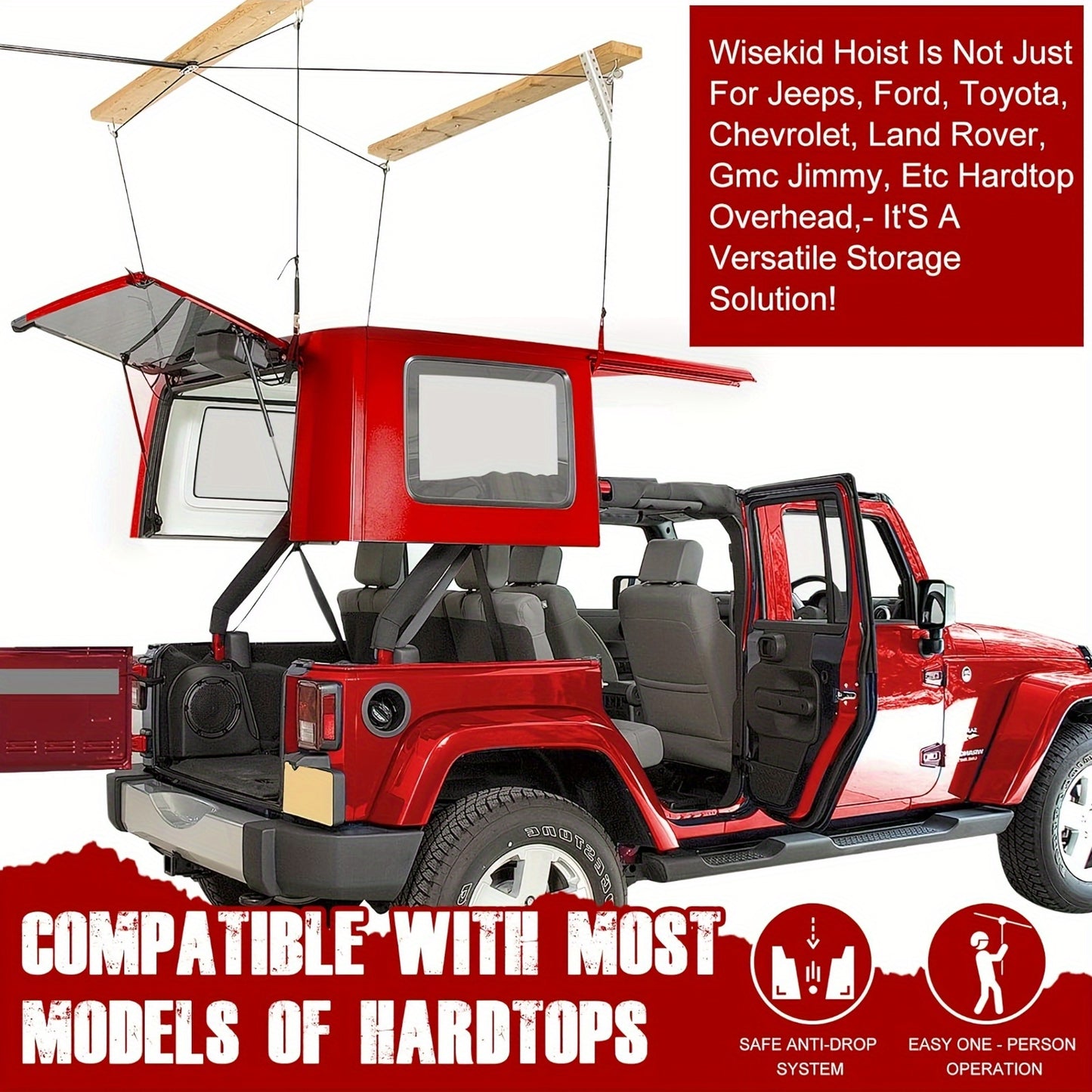 Hardtop Removal Lift For Jeep And Ford Garage Storage