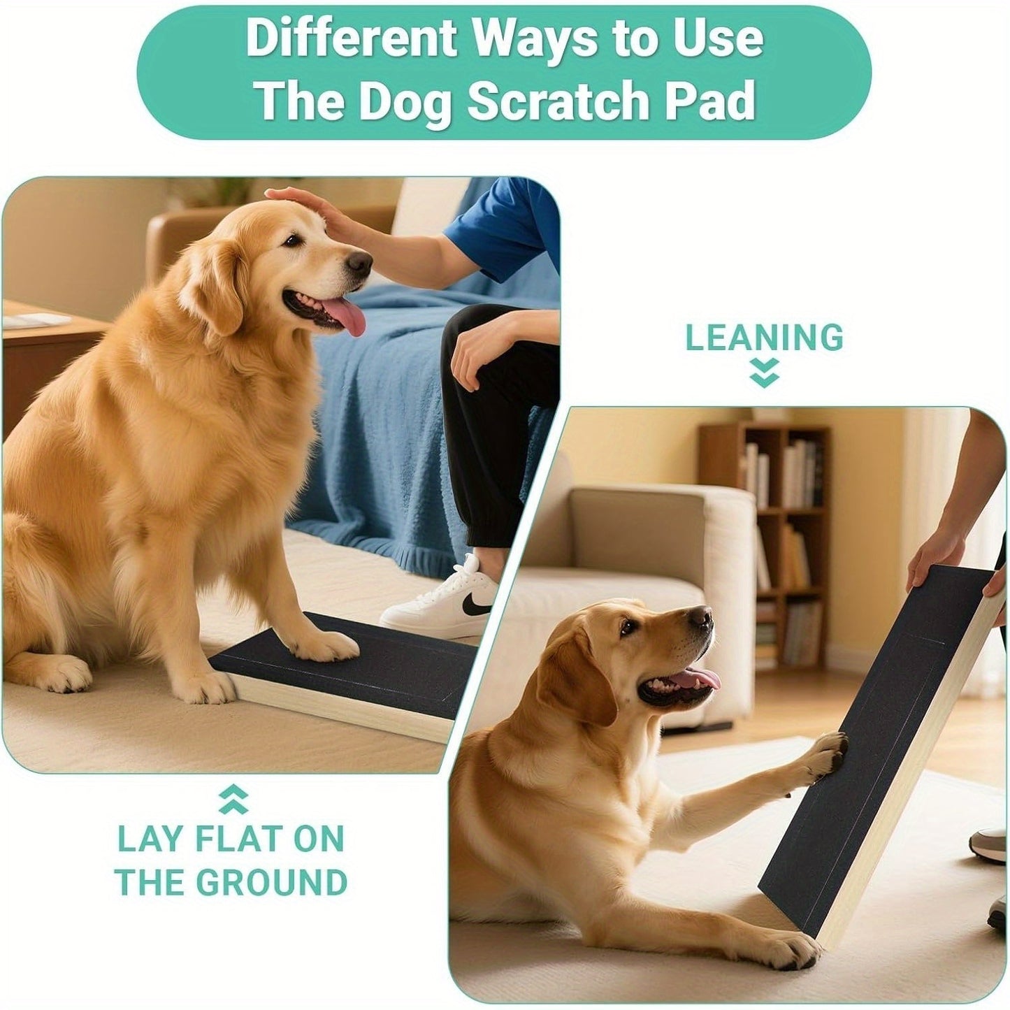 Premium Dog Scratch Pad Foldable Adjustable With Sandpaper