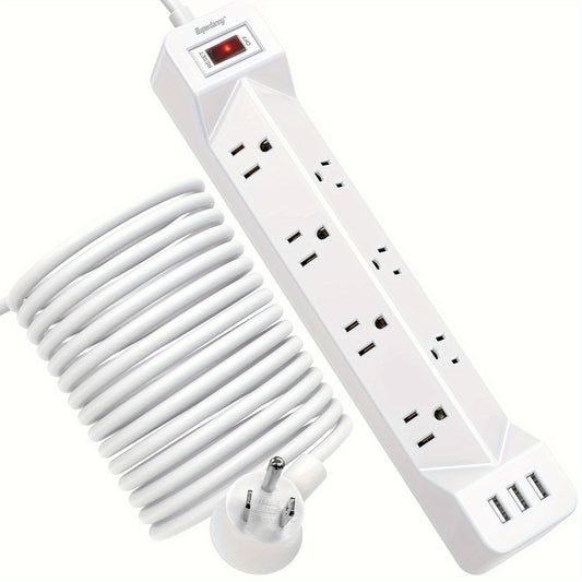 Power Strip Surge Protector With USB Ports And Mountable
