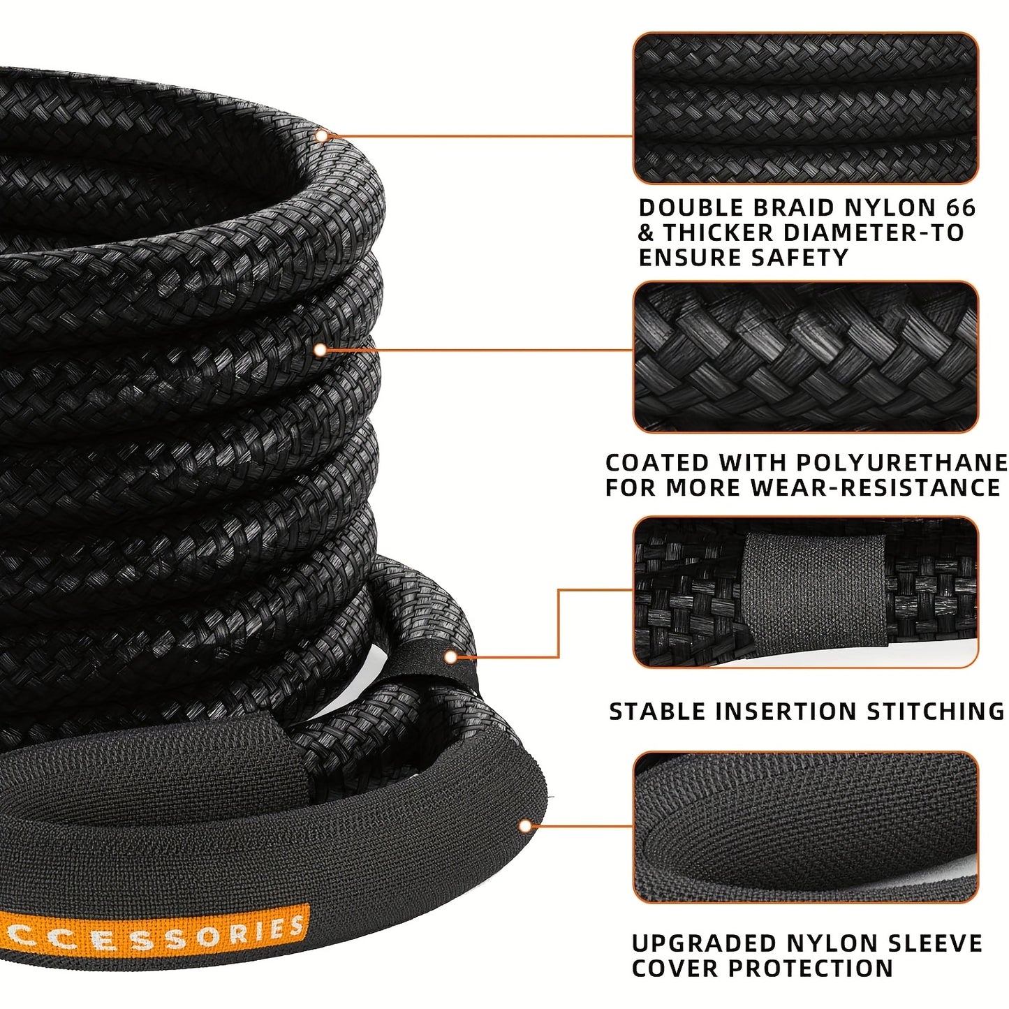Extreme Recovery Rope for 4x4 Offroad Vehicles and Adventures