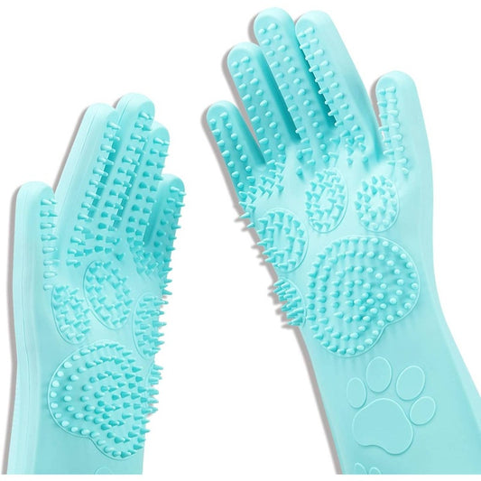 Pet Grooming Magic Gloves With Thick High Density Bristles