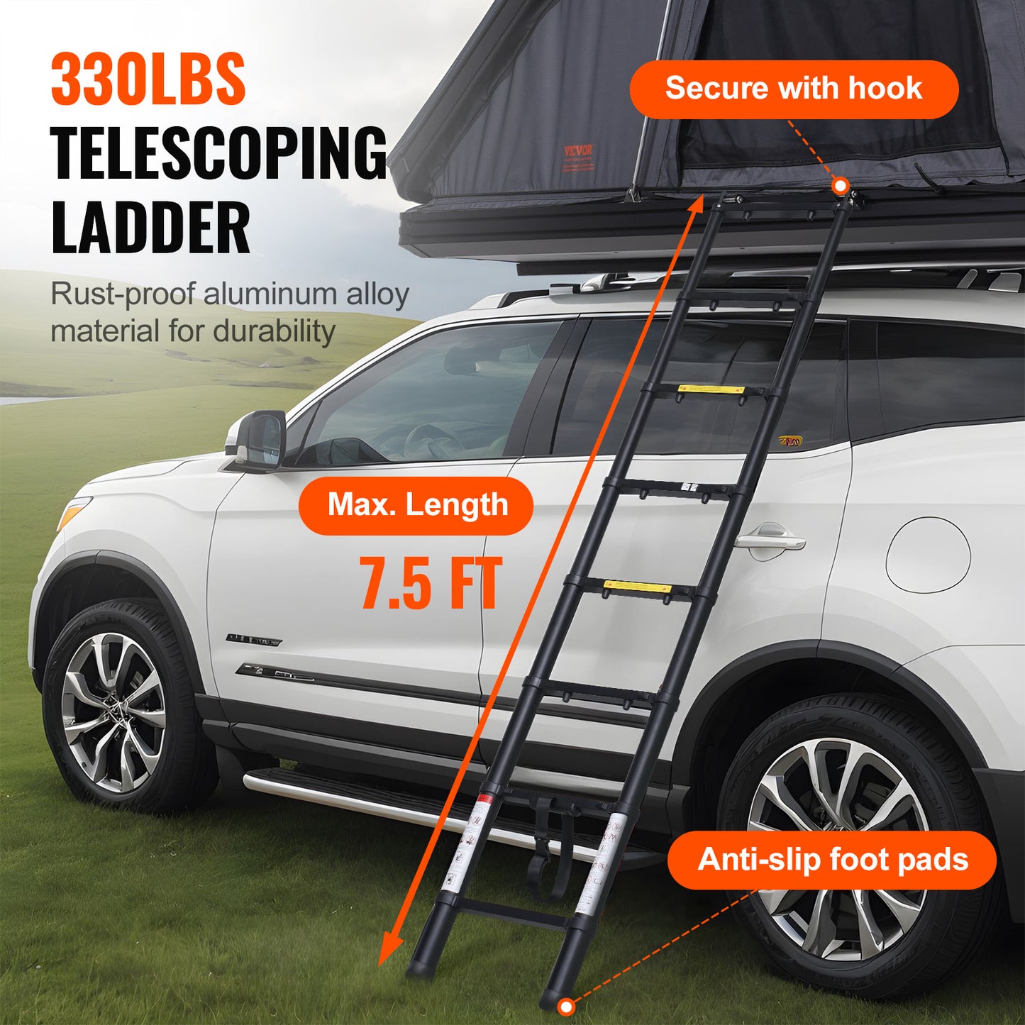 VEVOR Rooftop Tent Hard Shell For Jeep SUV Truck Adventures