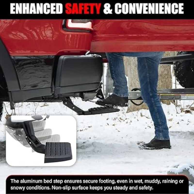 Retractable Rear Bed Step for Toyota Tacoma Trucks