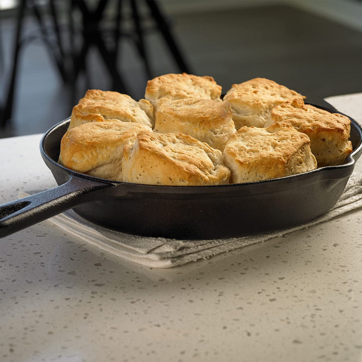 IRESTAURANT PLUS Preseasoned Cast Iron Skillet Durable