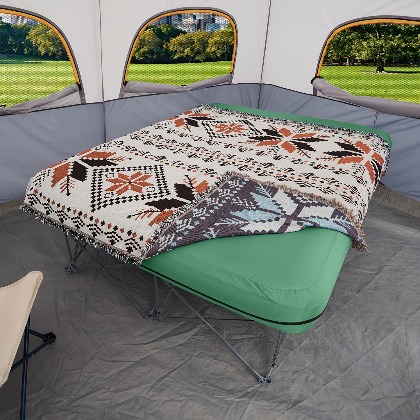 Heavy Duty Inflatable Bed With Carry Bag For Indoor Use