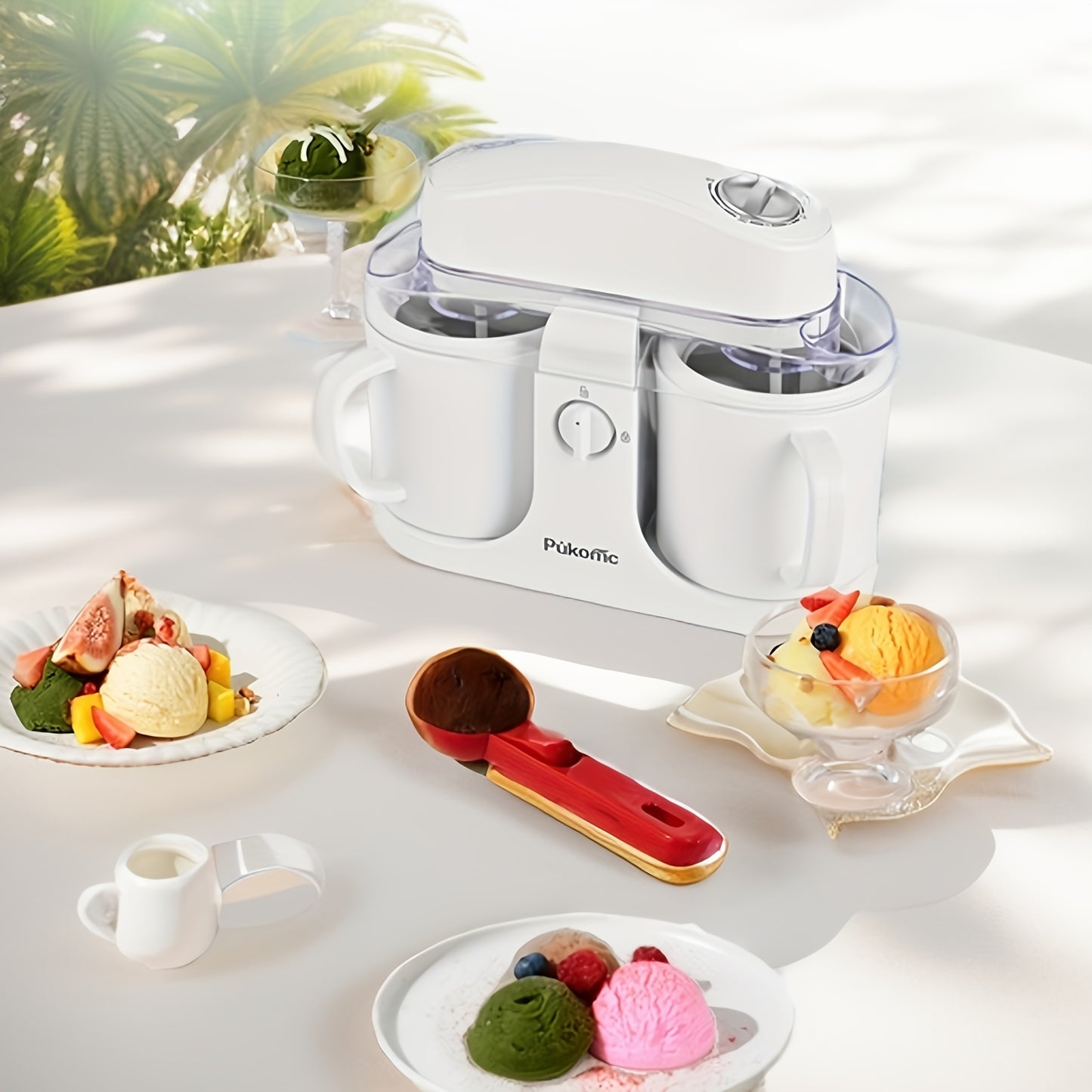 Home Ice Cream Maker Detachable Design For Easy Cleaning