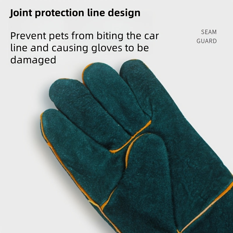 Premium Pet Grooming Gloves Scratch Resistant for Dogs and Cats