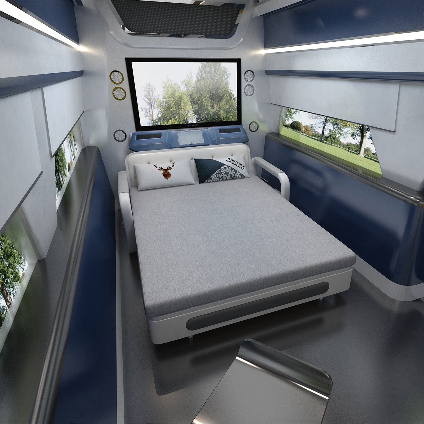 Minimalist Stretchable Sofa Bed with Built-In Storage for Small Spaces